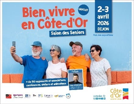 Affiche Salon du Bien Vivre en Côte d'Or - Salon des Seniors
